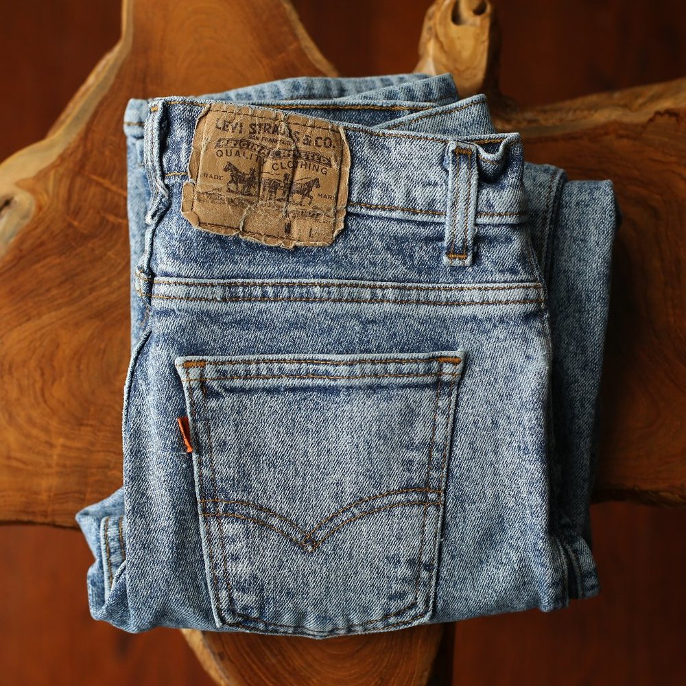 Vintage Levi Strauss Jeans with an Orange Levi Tag W29 L30